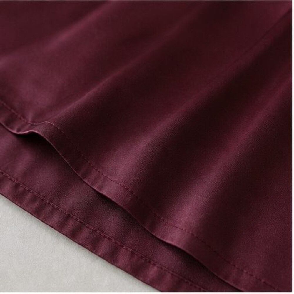 Burgundy Peplum Top - Picture 6 of 6